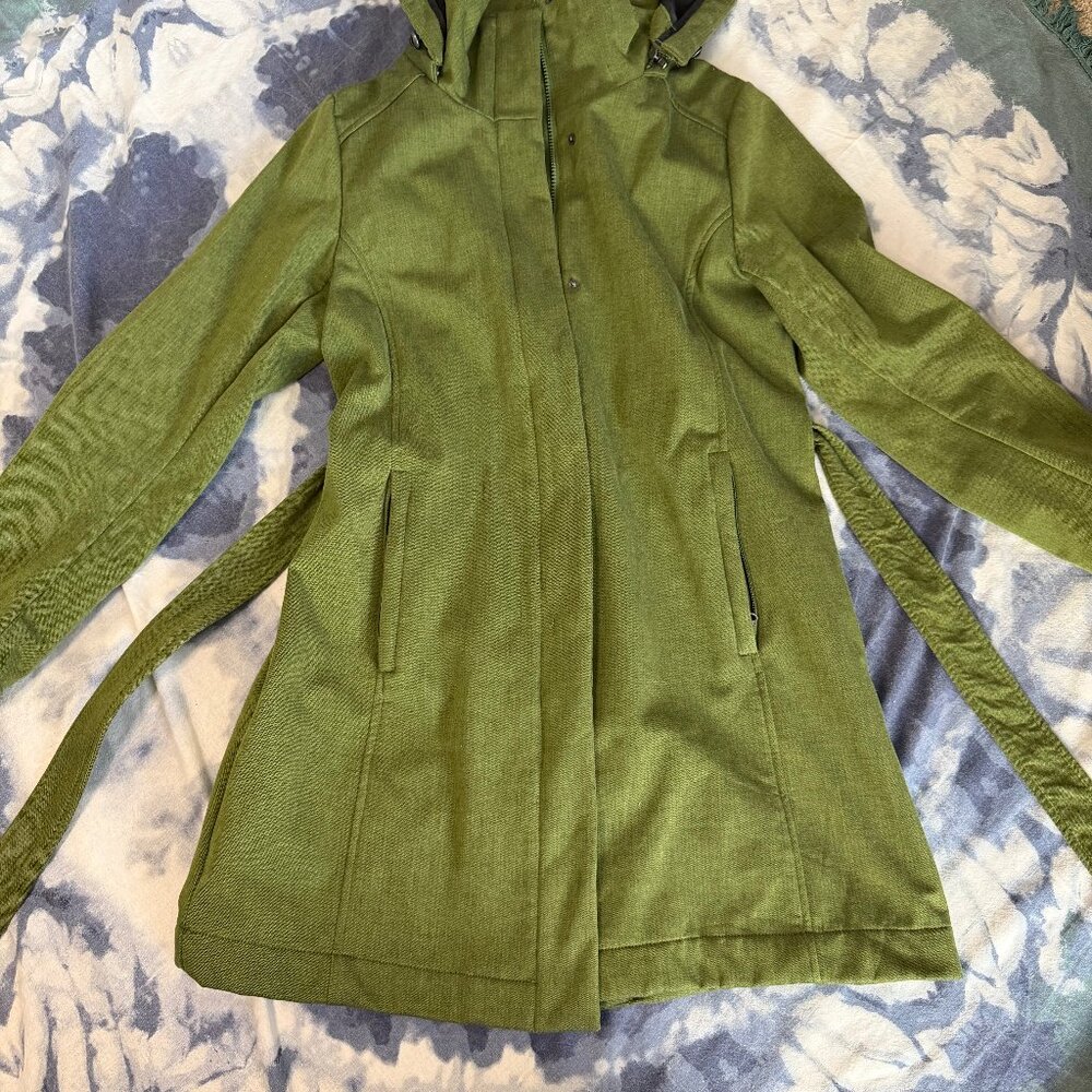 Mia Melon Ava Modern Rain Jacket – Evergreen – Size Large – EUC - Picture 2 of 8